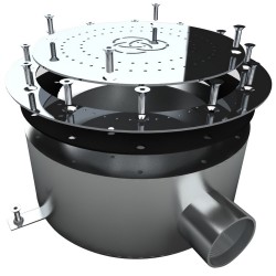 Плато аэромассажное Aquaviva круглое (Ø360) AISI-304, лайнер 2"